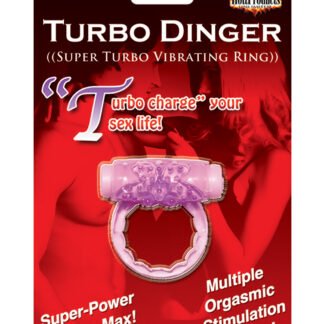 Humm Dinger Turbo Vibrating Cockring - Purple