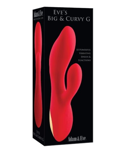 Adam & Eve Eve's Big & Curvy G Dual Stimulating Vibe - Red/Gold