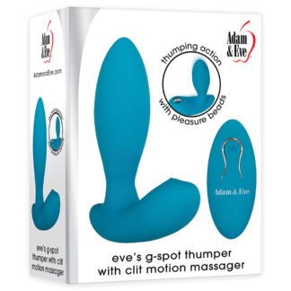 Adam & Eve Eve's G Spot Thumper w/Clit Motion Massager - Teal