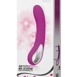 Pretty Love Alston 12 Function Vibrator w/Handle - Fuchsia