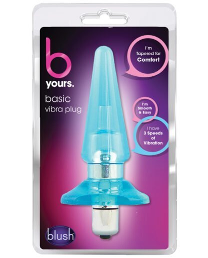 Blush B Yours Basic Vibra Plug - Blue