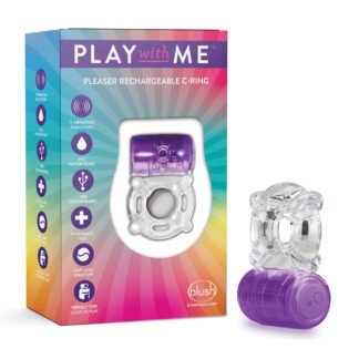 Blush Play with Me Pleaser Rechargeable C Ring - Purple
