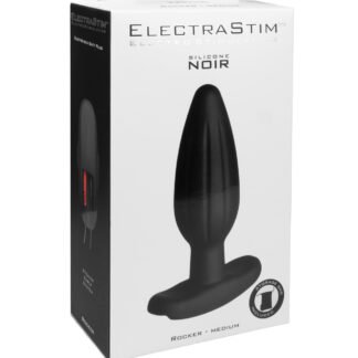 ElectraStim Silicone Noir Rocker Butt Plug - Medium