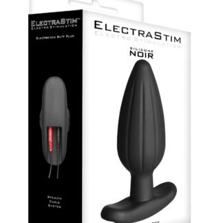 ElectraStim Silicone Noir Rocker Butt Plug - Large