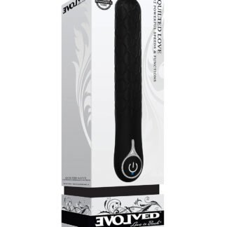 Evolved Quilted Love Rechargeable Vibrator - Black