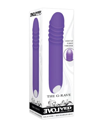 Evolved The G-Rave Light Up Vibrator - Purple