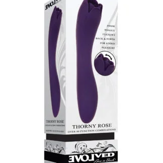 Evolved Thorny Rose Dual End Massager - Purple