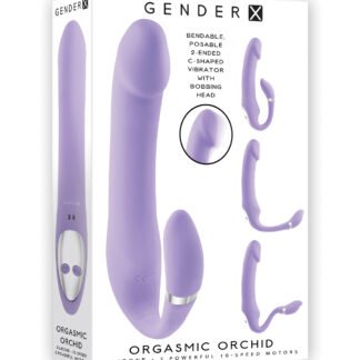 Gender X Orgasmic Orchid Poseable Vibrator - Purple