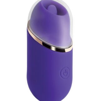 Abby Mini Clit Licking Vibrator Tongue Sex Toy - Purple
