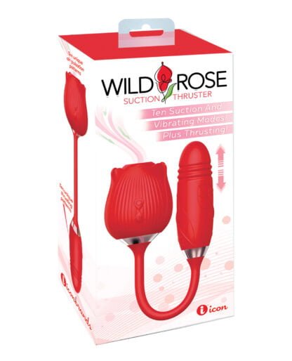 Wild Rose & Thruster Vibrator - Red