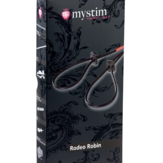 Mystim Rodeo Robin Penis & Testicle Strap Set - Black