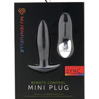 Nu Sensuelle Remote Control Rechargeable Mini Plug - Black