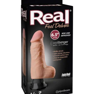 Real Feel Deluxe No. 2  6.5" Vibe Waterproof - Flesh