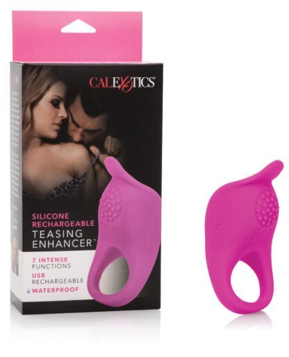 Silicone Rechargeable Teasing Enhancer - Pink