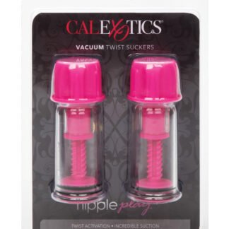 Nipple Play Vacuum Twist Suckers - Pink