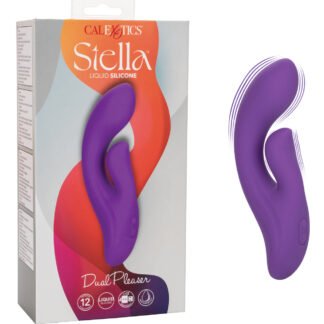 Stella Liquid Silicone Dual Pleaser - Purple