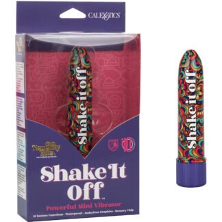 Naughty Bits Shake It Off Powerful Mini Vibrator - Multi Color