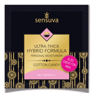 Sensuva Ultra Thick Hybrid Personal Moisturizer Single Use Packet - 6 ml Cotton Candy