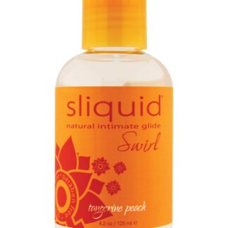 Sliquid Naturals Swirl Lubricant - 4.2 oz Tangerine Peach