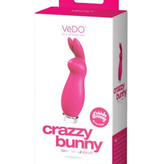 VeDO Crazzy Bunny Rechargeable Bullet - Pretty in Pink