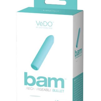 VeDO Bam Rechargeable Bullet - Tease Me Turquoise