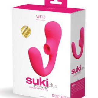 VeDO Suki Plus Rechargeable Dual Sonic Vibe - Foxy Pink