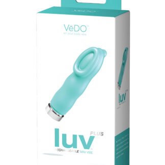 VeDO Luv Plus Rechargeable Vibe - Tease Me Turquoise