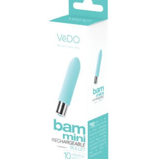 VeDO Bam Mini Rechargeable Bullet Vibe - Turquoise