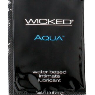 Wicked Sensual Care Aqua Water Based Lubricant - .1 oz Fragrance Free