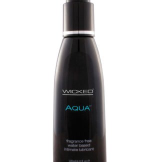 Wicked Sensual Care Aqua Water Based Lubricant - 4 oz Fragrance Free