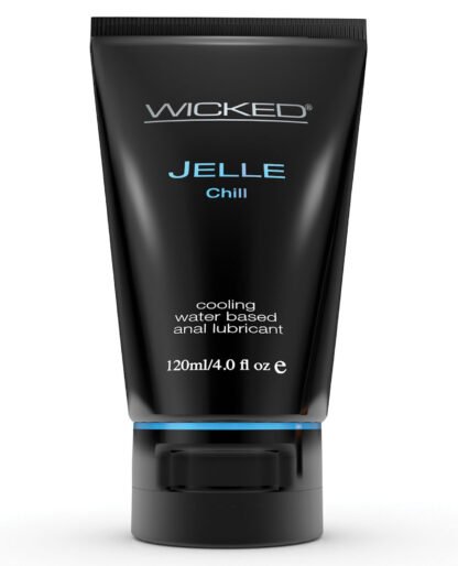 Wicked Sensual Care Jelle Chill Water Based Anal Gel Lubricant - 4 oz
