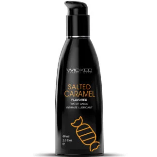 Wicked Sensual Care Aqua Water Based Lubricant - 2 oz Salted Caramel