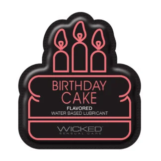 Wicked Sensual Care Water Based Lubricant - .1 oz Birthday Cake