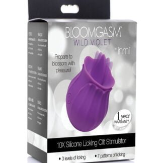 Inmi Bloomgasm Wild Violet 10X Licking Stimulator - Purple