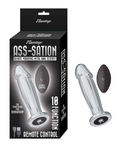 Ass-sation Remote Vibrating Metal Anal Ecstasy - Silver