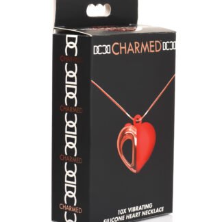 Charmed 10X Vibrating Silicone Heart Necklace
