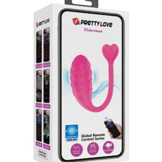 Pretty Love Fisherman Vibrating Egg - Hot Pink