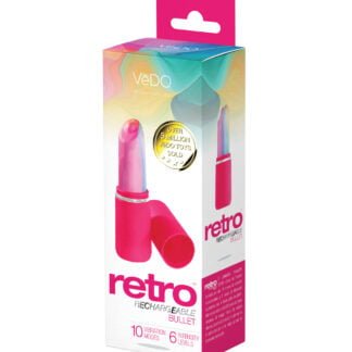 VeDO Retro Rechargeable Bullet Lip Stick Vibe - Pink