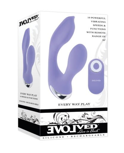 Evolved Every Way Play Remote Controlled Rabbit Vibrator - Lilac