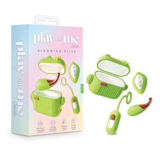 Blush Play with Me Blooming Bliss Remote Controlled Vibrating Kit - Green