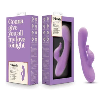 Blush Evelyn Rabbit Vibrator - Purple