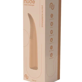 NUDE Laurel Rechargeable Travel Massager - Tan