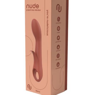 NUDE Sierra Rechargeable G-Spot Duo Vibrator - Peach
