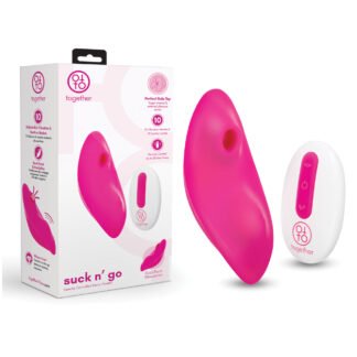 Together Suck N' Go Remote Controlled Panty Vibrator - Pink