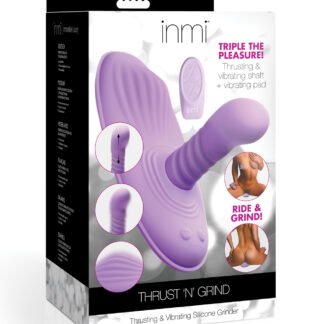 Inmi Thrust N' Grind Thrusting & Vibrating Silicone Grinder - Purple