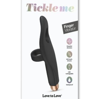 Love to Love Tickle Me Finger Vibe - Black Onyx