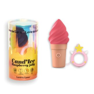 Love to Love Cand'ice Ice Cream Cone Stimulator - Raspberry Jolly