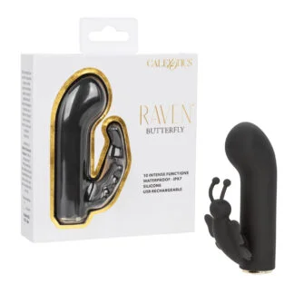 Raven Butterfly G-Spot Vibrator - Black