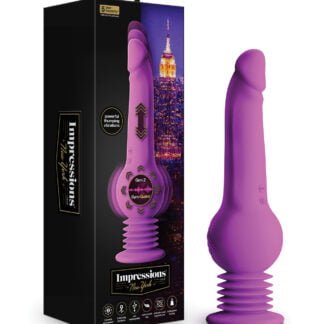 Blush Impressions New York Gyro Quake Dildo - Purple