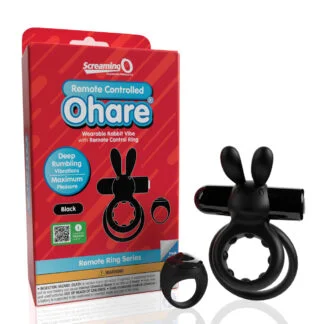 Screaming O Ohare Remote Controlled Vibrating Ring  - Black